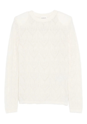 P.A.R.O.S.H. chevron-pattern sweater - White