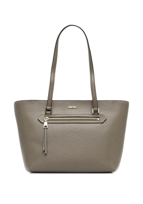 DKNY medium logo-plaque tote bag - Green