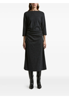 Peserico long-sleeve midi dress - Grey