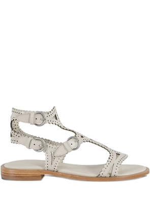 Ash Paprika flat sandals - White