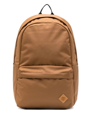 Timberland logo-plaque backpack - Brown