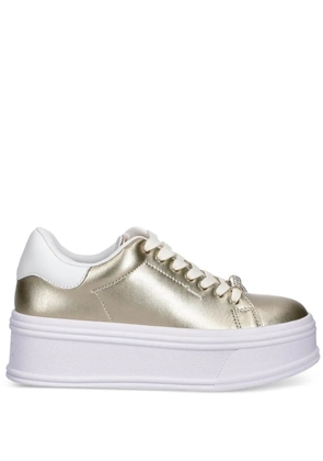 LIU JO metallic platform sneakers - Gold