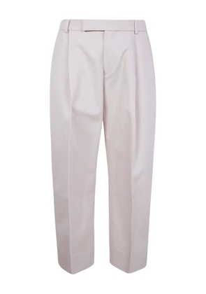 Studio Nicholson pleated cotton straight-leg trousers - Neutrals