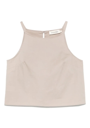 MOUTAKI stretch-cotton tank top - Neutrals