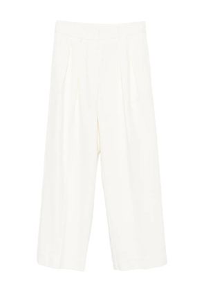 Forte Forte pleated cotton trousers - White