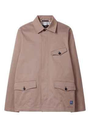 PS Paul Smith zip-detail flap-pocket jacket - Neutrals