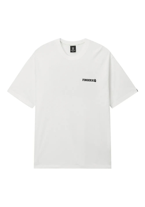 FINGERCROXX logo-print T-shirt - White