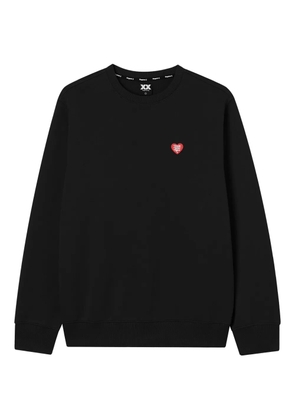FINGERCROXX heart-logo cotton sweatshirt - Black