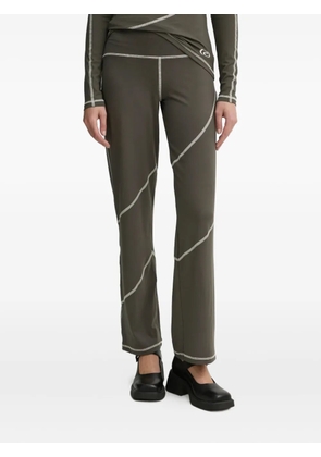 Résumé contrast stitching trousers - Green