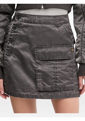 Alpha Industries button-fastening cargo skirt - Grey