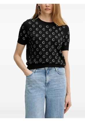 GUESS USA logo-embellished T-shirt - Black