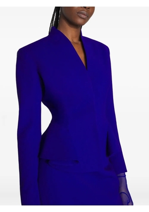 Mugler peplum-waist jacket - Blue