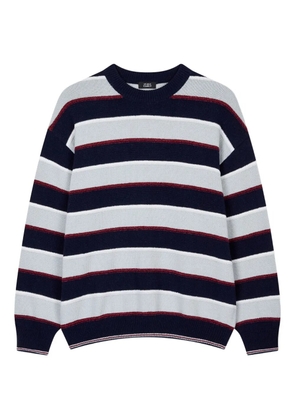TOMBOY multi-stripes wool-blend sweater - Blue