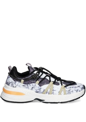 Desigual floral-print lace-up low-top sneakers - Grey