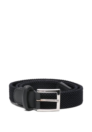 Kiton braided buckled belt - Blue