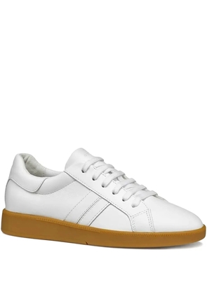 Geox Meleda leather lace-up sneakers - White