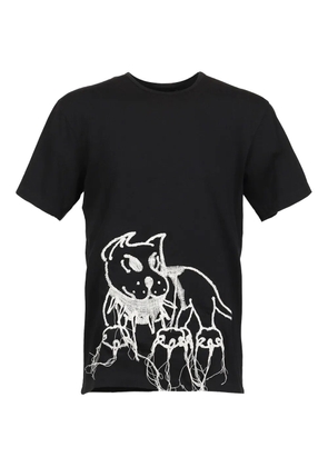 CHITO guard-embroidered T-shirt - Black