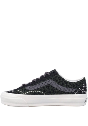 Vans Premium Old Skool patterned-knit low-top sneakers - Black
