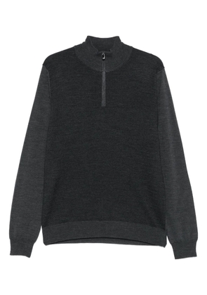 Corneliani zip-front sweater - Grey