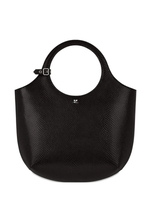 Courrèges medium Holy leather tote bag - 9999 - BLACK