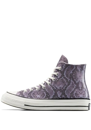 Converse snakeskin high-top sneakers - Purple