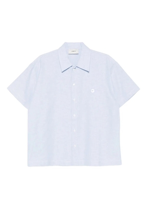 Coperni embroidered-logo short-sleeve shirt - Blue