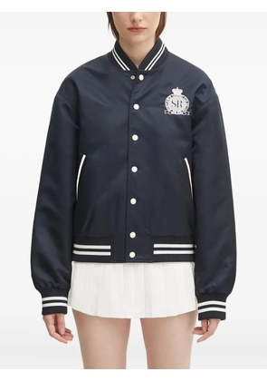 Sporty & Rich embroidered-logo bomber jacket - Blue