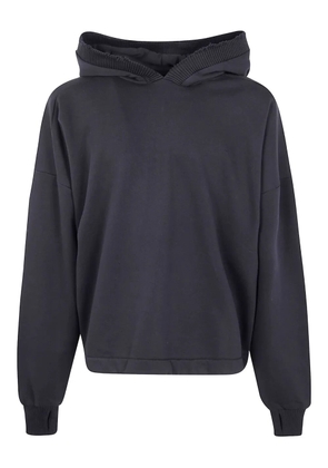 Thom Krom ribbed-trim long-sleeve hoodie - Black