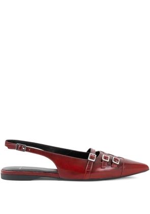 VAGABOND Hermine buckle slingback ballet flats - Red