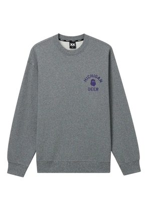 FINGERCROXX graphic-print crew-neck sweatshirt - Grey