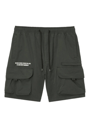 FINGERCROXX cargo-pocket drawstring shorts - Grey