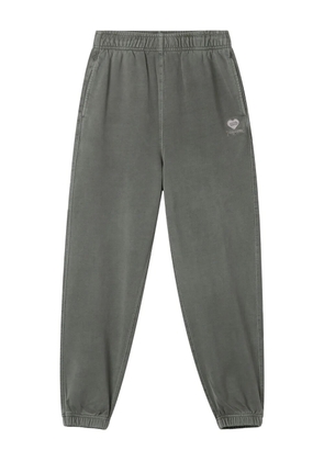 FINGERCROXX embroidered-detail track pants - Grey