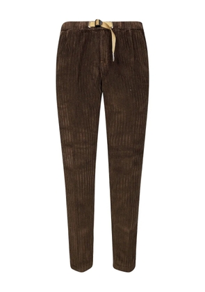 White Sand corduroy drawstring trousers - Brown