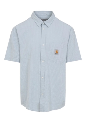 Carhartt WIP Toland seersucker shirt - Blue