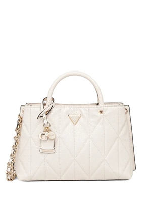 GUESS USA quilted-design crossbody bag - White