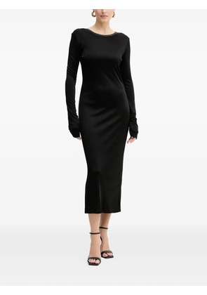 Patrizia Pepe long-sleeve midi dress - Black