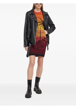 Desigual palm-tree ombré mini dress - Multicolour