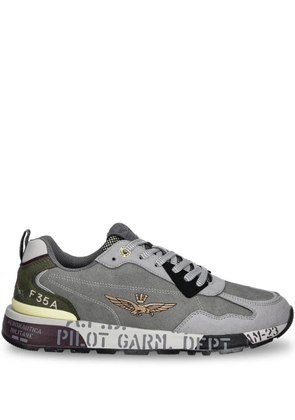 Aeronautica Militare logo sneakers - Grey