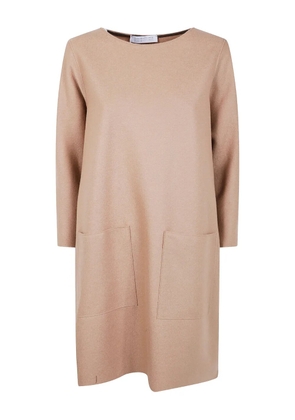 Harris Wharf London patch-pocket wool midi dress - Neutrals