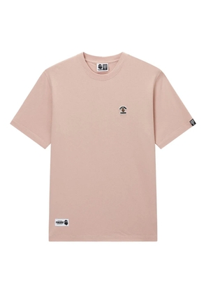 FINGERCROXX embroidered-logo T-shirt - Pink