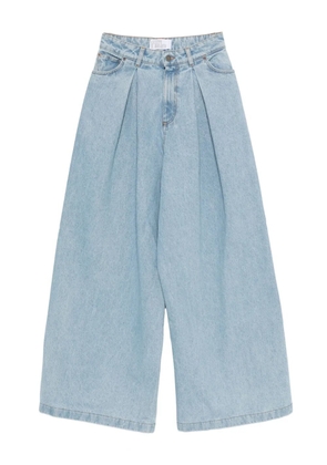 Giuseppe Di Morabito pleated wide-leg jeans - Blue