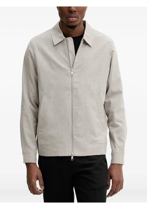 Les Deux zip-front collared jacket - Neutrals