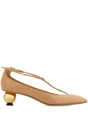 Ferragamo 40mm spherical-heel pumps - Neutrals