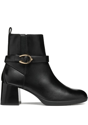 Geox 60mm buckle-strap boots - Black