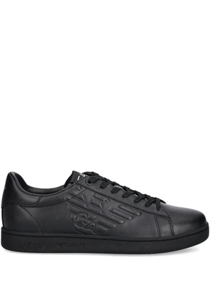 Ea7 Emporio Armani logo-detail lace-up sneakers - Black