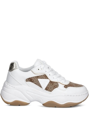 GUESS USA Happy logo-detail chunky sneakers - White
