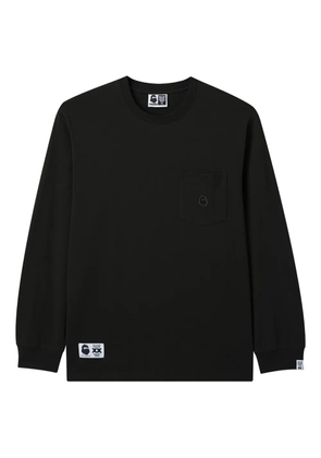 FINGERCROXX pocket long-sleeve T-shirt - Black