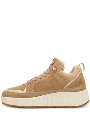 MEXX lace-up platform suede sneakers - Neutrals