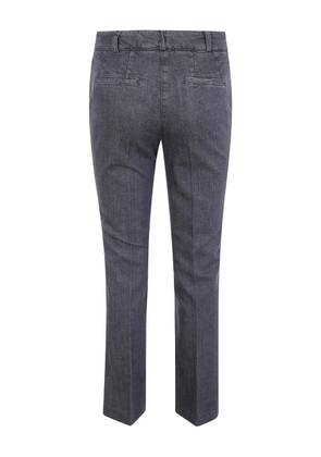Kiltie pressed-crease jeans - Grey