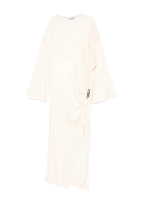 The Attico knot-detail midi dress - Neutrals